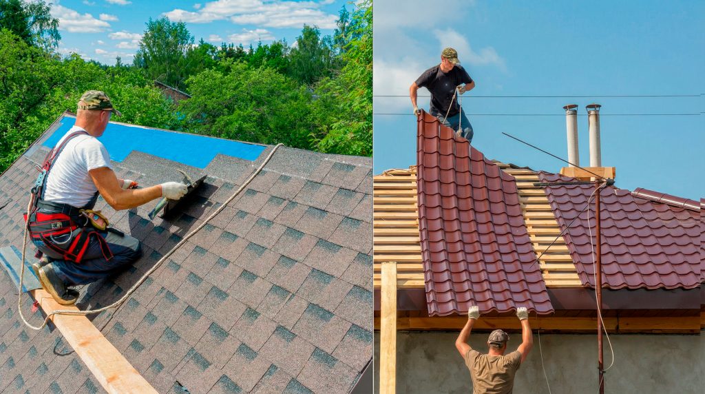 Монтаж гибкой черепицы и металлочерепицы фото